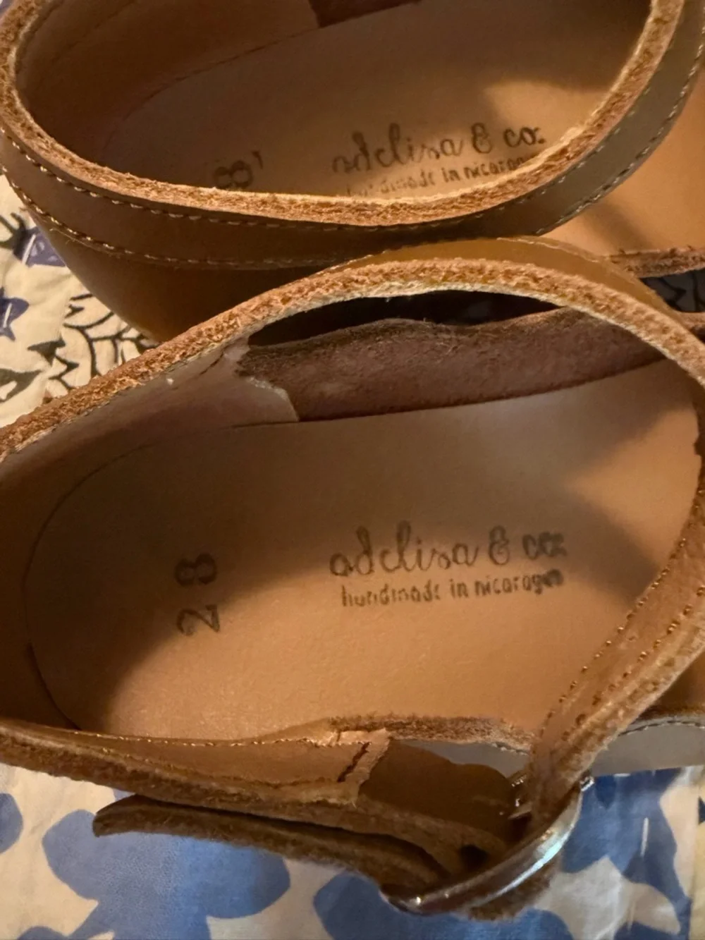 Adelisa & co leather Mary Jane’s size 28 (us 11)